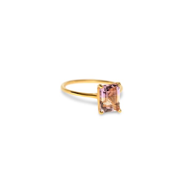 Ametrine – Gold Plated (Emerald Cut)