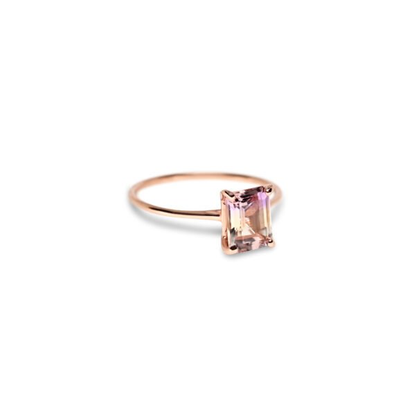 Ametrine – Rose Gold Plated (Emerald Cut)