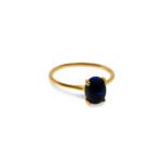 Black Opal – Gold Plated (Oval Cut)