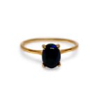 Black Opal – Gold Plated (Oval Cut)