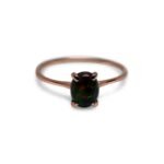 Black Opal – Rose Gold Plated (front view)