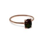 Black Opal – Rose Gold Plated (front view)