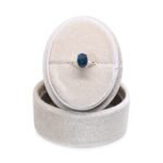 Black Opal – Silver (Oval Cut)