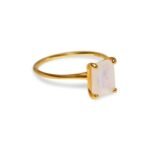 Moonstone – Gold Plated (front view)