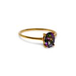 Mystic Topaz – Gold Plated (Oval Cut)