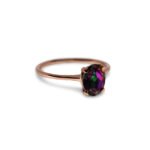 Mystic Topaz – Rose Gold Plated (Oval Cut)