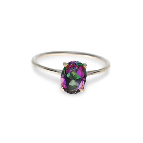 Mystic Topaz – Silver (Oval Cut)