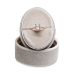 White Opal – Rose Gold Plated (Oval Cut)